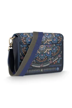 Schultertasche Fenna Klein Il Ricamo Blau