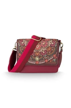 Schultertasche Fenna Klein Il Ricamo Rot