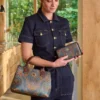 Schultertasche Fia Mittelgroß Jabali Blau