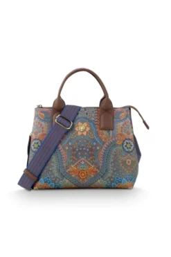Schultertasche Fia Mittelgroß Jabali Blau