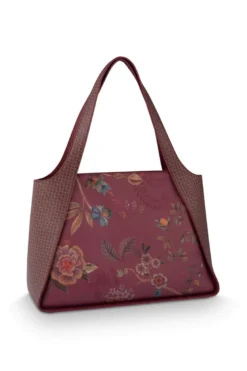 Schultertasche Filou Groß Bodhi Flower Rot