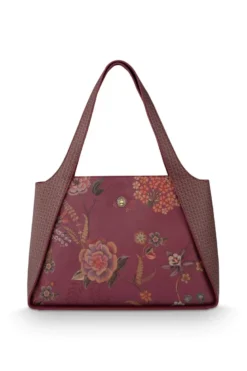 Schultertasche Filou Groß Bodhi Flower Rot
