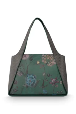 Schultertasche Filou Groß Bodhi Flower Grün