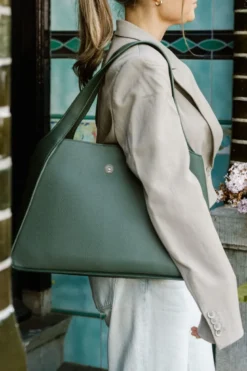 Schultertasche Filou Groß Grün