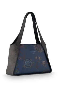 Schultertasche Filou Mittelgroß Bodhi Flower Blau