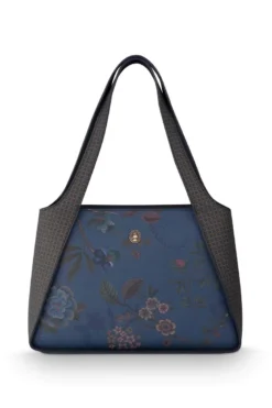 Schultertasche Filou Mittelgroß Bodhi Flower Blau
