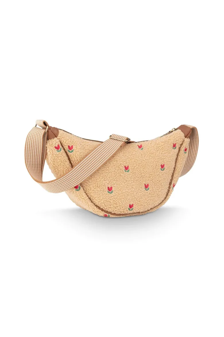 Schultertasche Freya Teddy Sand