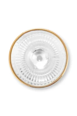 Sektglas Gerippt Gold
