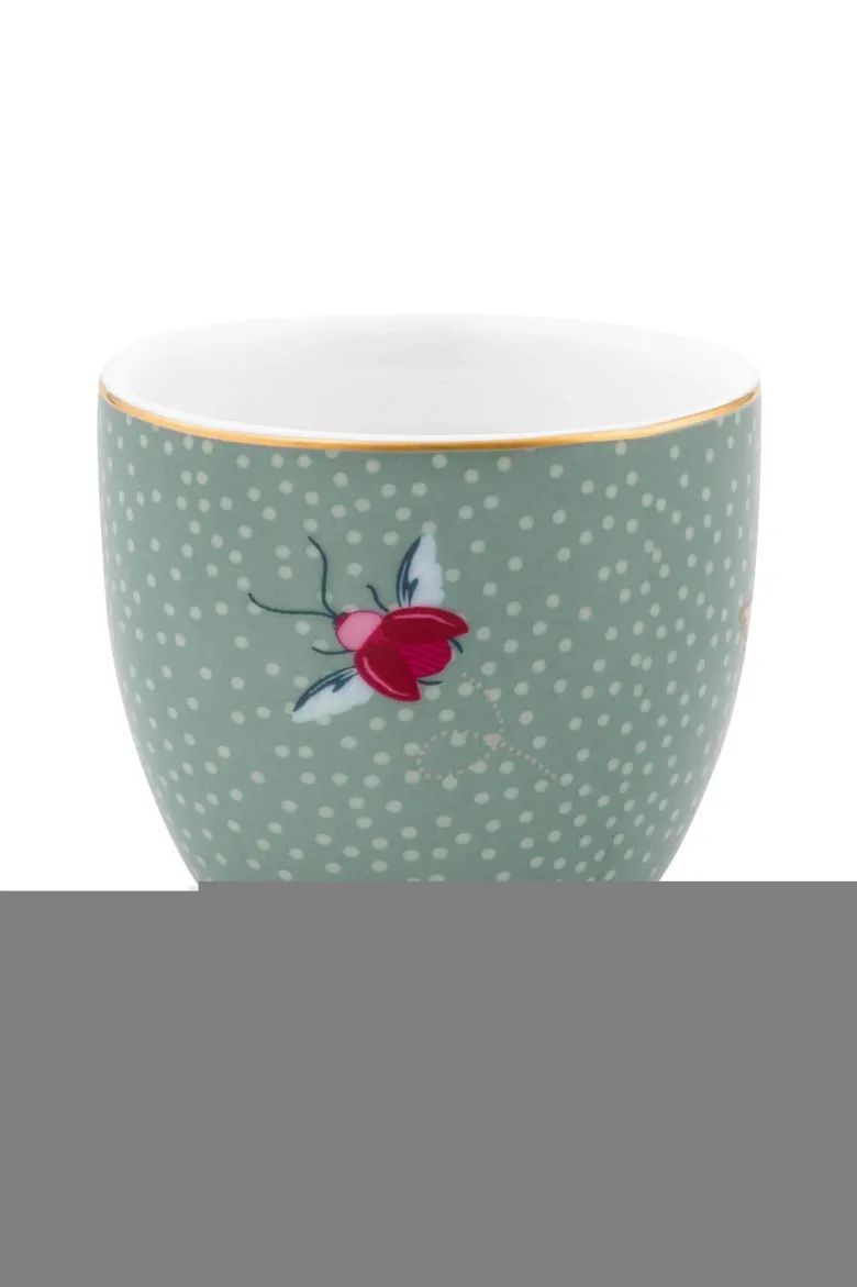 Set/4 Egg Cups Blooming Tales Fantasy Blue