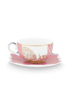 Set/2 Espresso Tasse & Untertasse Royal Rosa 125ml