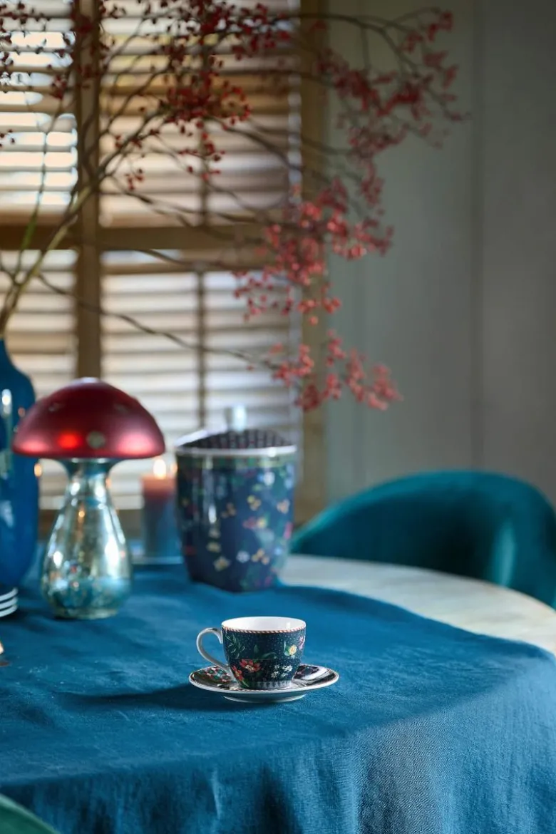 Set/2 Espresso Tasse & Untertasse Berry Blues