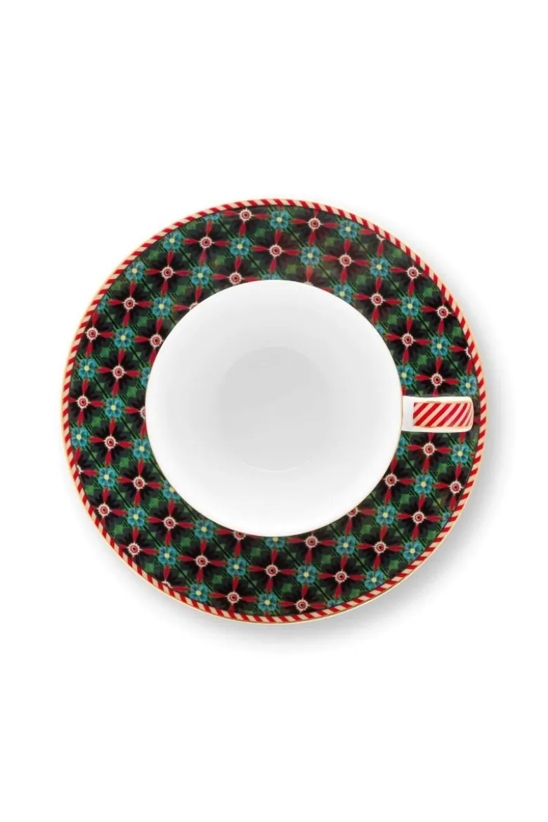 Set/2 Espresso Tasse & Untertasse Berry Blues