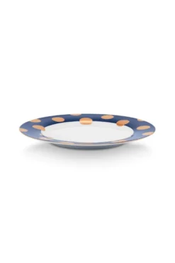 Set/2 Essteller Dot Delight Navy/Gold 26.5cm