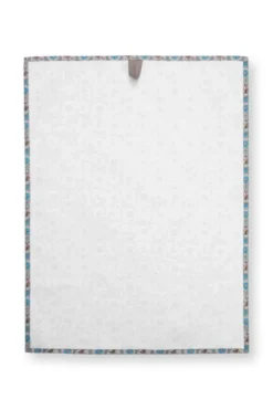 Set/2 Geschirrtüchern Blooming Tales Bustani-Pashmina Khaki/Blau