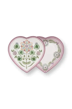 Set/2 Herz Form Teller Lily&Lotus Lila 21.5cm