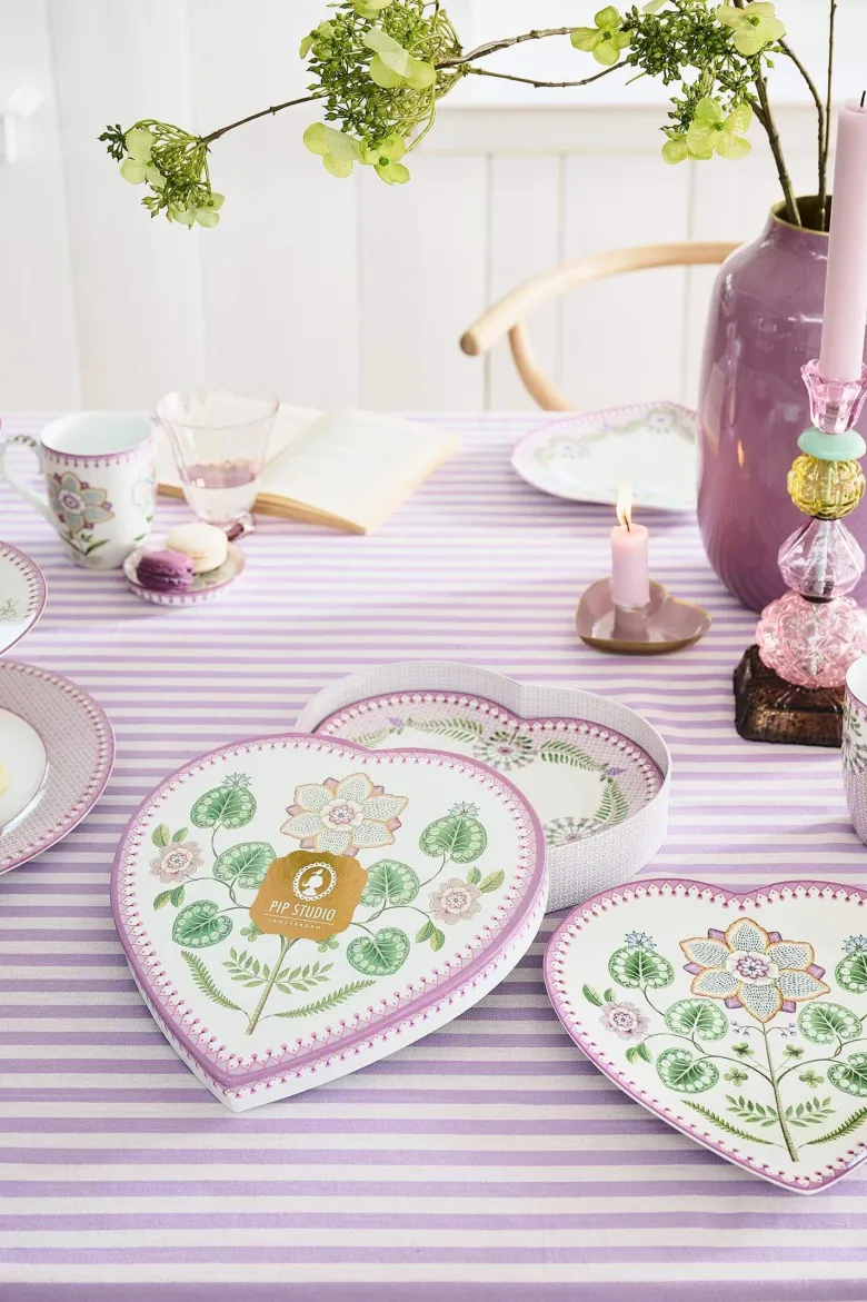 Set/2 Herz Form Teller Lily&Lotus Lila 21.5cm