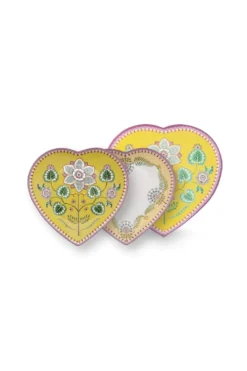 Set/2 Herz Form Teller Lily&Lotus Gelb 21.5cm