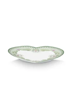 Set/2 Herz Form Teller Lily&Lotus Hell Grün 21.5cm
