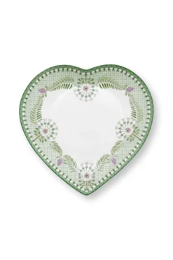 Set/2 Herz Form Teller Lily&Lotus Hell Grün 21.5cm