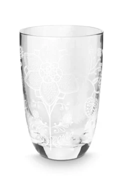 Set/2 Longdrinkgläser Blume Weiss
