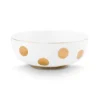 Set/2 Schalen Dot Delight Weiß/Gold 20cm