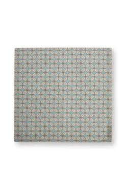 Set/4 Servietten Blooming Tales Bustani Khaki/Blau