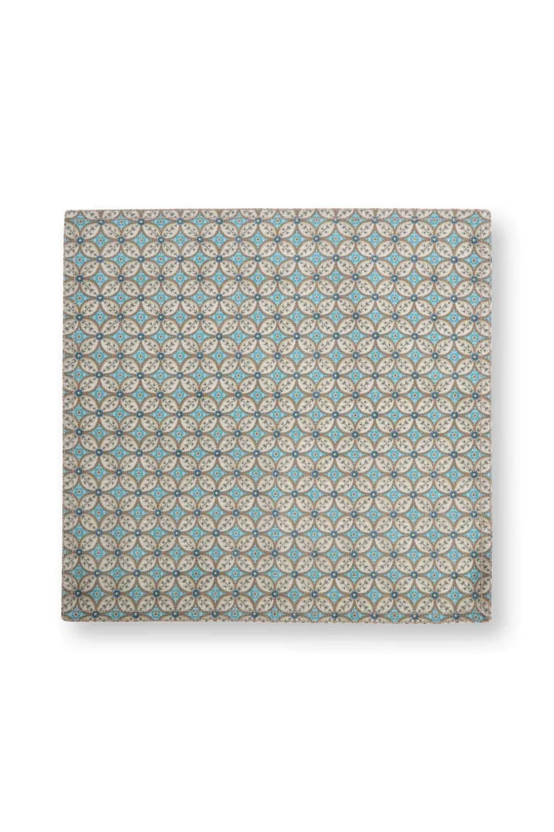 Set/4 Servietten Blooming Tales Bustani Khaki/Blau