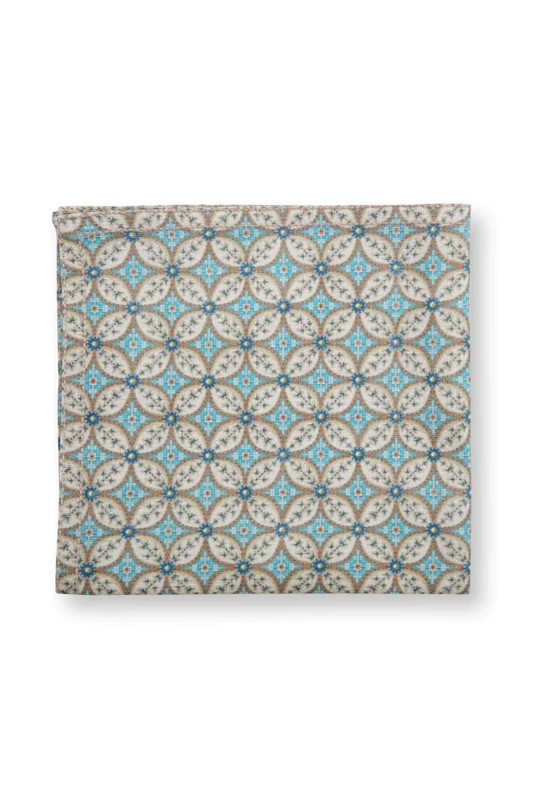 Set/4 Servietten Blooming Tales Bustani Khaki/Blau