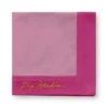 Set/4 Servietten Pip's Deerest Darling Rosa