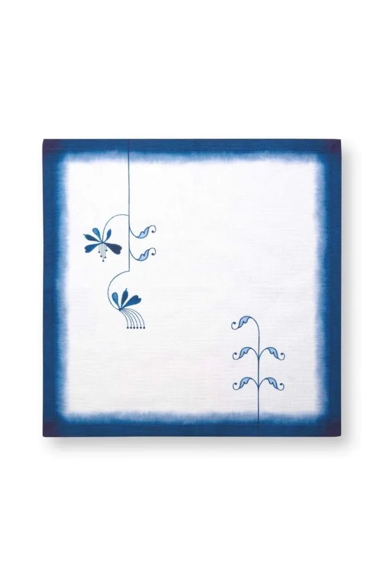 Set/2 Servietten Pip & The Blue Bird Blumen Blau