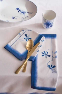 Set/2 Servietten Pip & The Blue Bird Blau