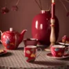 Set/2 Tassen Blooming Tales Fantasy Dunkelrot 365ml