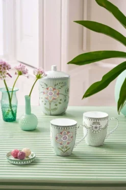 Set/2 Tassen Gross Lily&Lotus Hellgrün