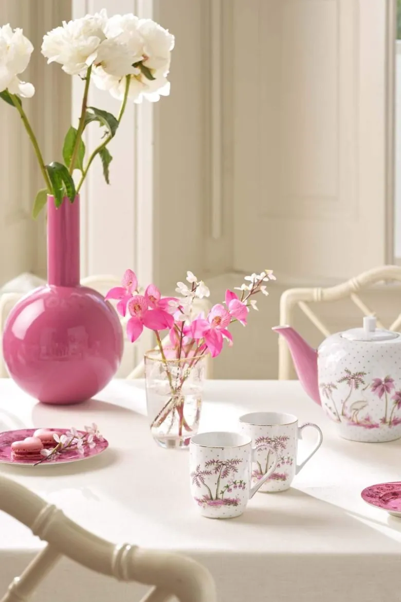 Set/2 Tassen Klein Jolie Punkte Gold Rosa