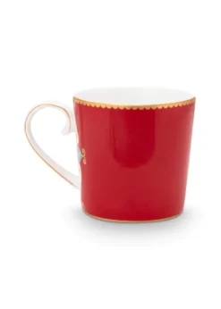 Set/2 Tassen Klein Love Birds Medallion Rot