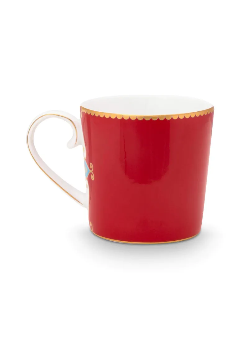 Set/2 Tassen Klein Love Birds Medallion Rot
