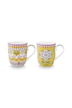 Set/2 Tassen Lily&Lotus Gelb 200ml