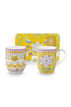 Set/2 Tassen Lily&Lotus Gelb 200ml