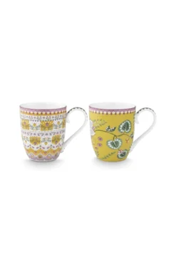 Set/2 Tassen Lily&Lotus Gelb 450ml