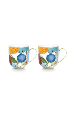 Set/2 Tassen Royal Flowers 260ml