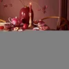 Set/2 Tassen & Untertassen Blooming Tales Fantasy Dunkelrot 300ml