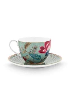 Set/2 Tasses et Soucoupes Blooming Tales Fantasy Blau 280ml