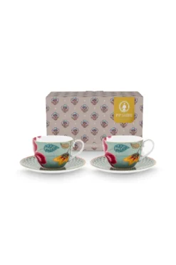 Set/2 Tasses et Soucoupes Blooming Tales Fantasy Blau 280ml