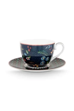 Set/2 Tasse & Untertasse Berry Blues