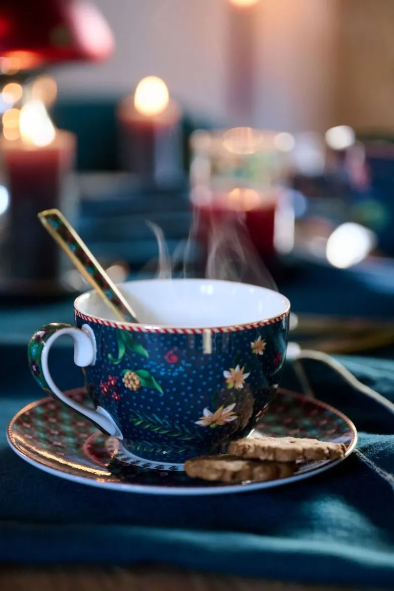 Set/2 Tasse & Untertasse Berry Blues
