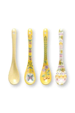 Set/4 Teelöffel Lily&Lotus Gelb