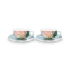 Set/2 Tee Tasse & Untertasse Royal Flowers 250ml