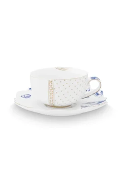 Set/2 Tee Tasse & Untertasse Royal White 250ml