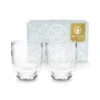 Set/2 Wassergläser Blume Weiss