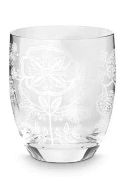 Set/2 Wassergläser Blume Weiss